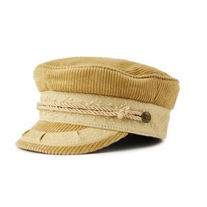 Brixton mustard corduroy hat